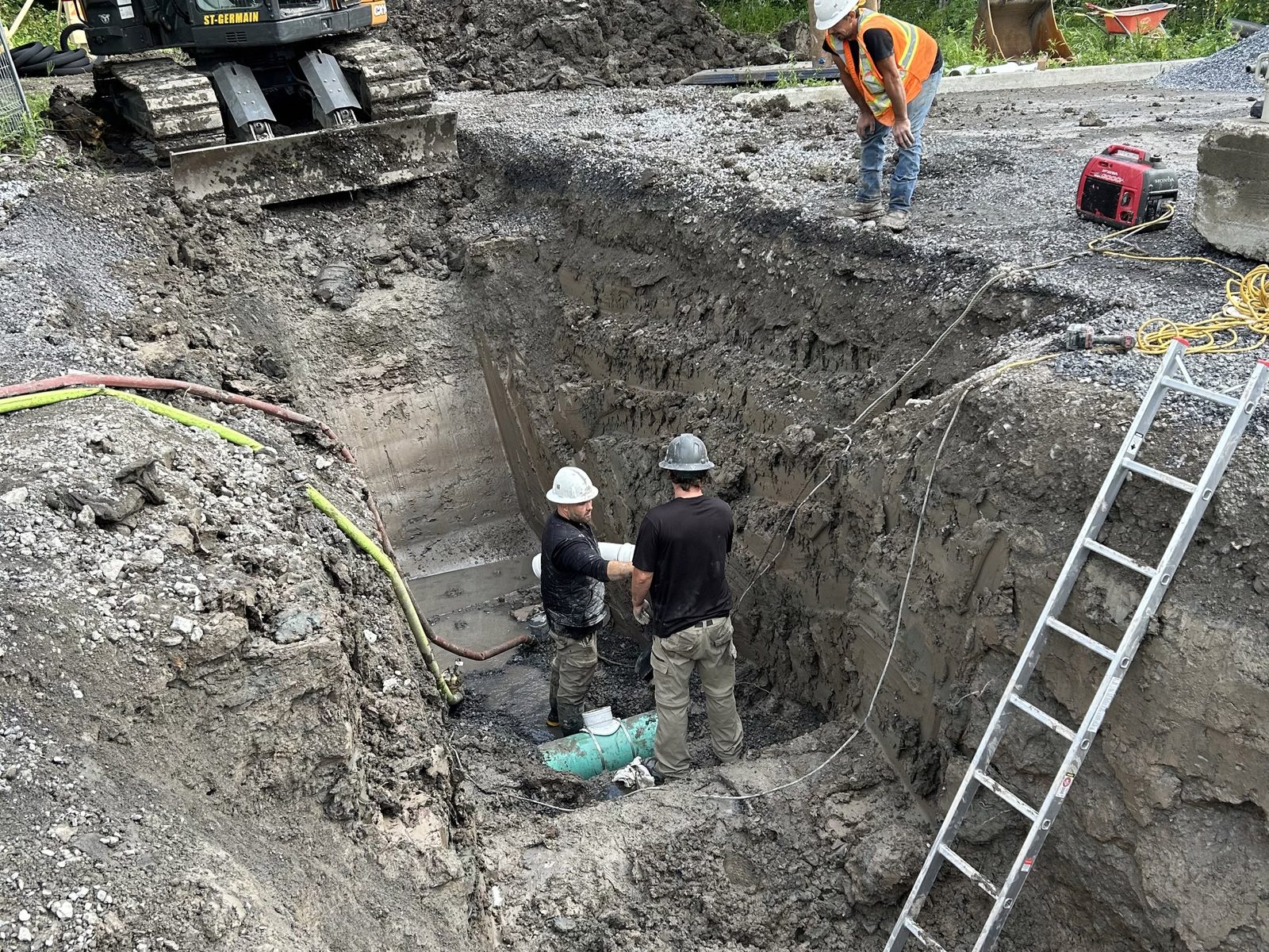 Excavation de tranchée